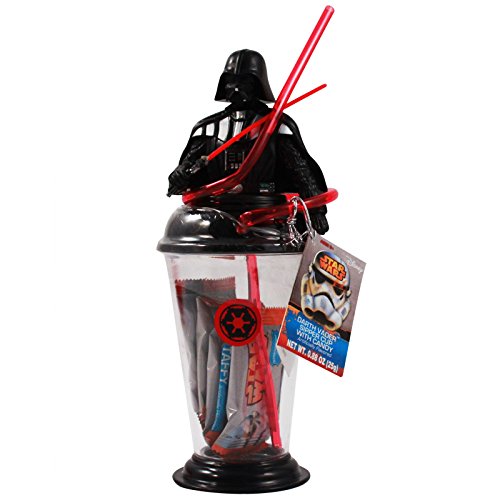 Disney Star Wars Darth Vader Sipper Cup Tumble with Candy Taffy Strawberry