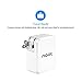 Noot Products 24W 4.8A Dual USB Home Wall Charger Plug with i-DTek Technology and Foldable Plug for iPhone, iPad, Samsung Galaxy, Nexus, Google, HTC, Motorola, LG and More
