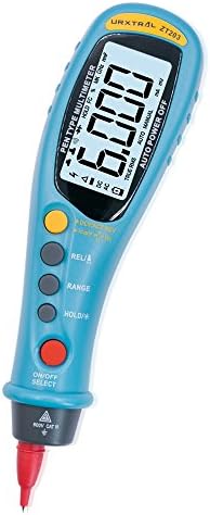 URXTRAL Pen Type 6000 Counts Auto Ranging Digital Multimeter, True RMS NCV AC/DC Voltage Resistance Capacitance Temperature Continuity Diode Frequncy Multi Tester with Backlight Flashlight