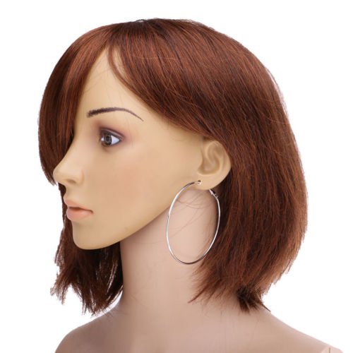 generic silver stylish hoop and loop earrings for women