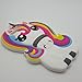 Rainbow Unicorn iPhone 7 Plus Case, XINSIR Cute 3D Cartoon Animal Horse Soft Silicone Case Rubber Back Cover Skin for Apple iPhone 7 plus 5.5inch