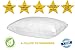 Maxi Luxurious Hotel Style Standard Size Pillows -Single Pack - Soft and Comfortable - 300 Thread Count - Relieves Stress and Pressure on The Back and Neck (Standard Size 20x26)