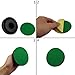 Kasteco 6 Pack Self Adhesive Air Hockey Mallet Felt Pads, Green, 94mm