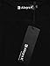 Allegra K Woman Mesh Panel Front Mock Neck Bracelet Sleeves Top XL Black