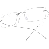 FONEX Titanium Glasses Frame,Rimless Frameless Optical Eyewear Eyeglasses for Men and Women F85634