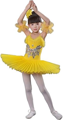 Huicai Girl Sequins swan Lake Ballet Dance Costume Girls Ballet Skirt