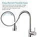 Sink Faucet, Dalmo Single Handle High Arc Brushed Nickel Pull Down Kitchen Faucet with 3 Spray Modes, Stainless Steel Kitchen Sink Faucet with Deck Plate