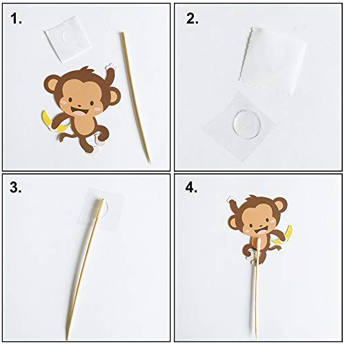 Supla Vbs Safari Jungle Animals Hanging Decorations Cupcake