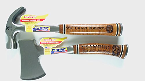 Click Here to See More Images Set of 2 Personalized Engraved Axes and Hammer with Engraved Leather Grip Handle Personalized WEDDING gift Mans Cave,Perfect Custom Fit Case For Your Awesome GIFTS.Are you ready for the WEDDING?