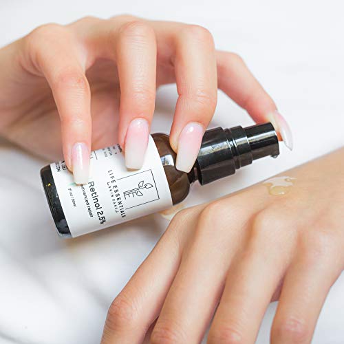 image for Life Essentials Skin Care Retinol Serum 2.5% for Wrinkles, Fine Lines,