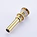 Senlesen Solid Brass Bathroom Vessel Sink Pop Up Drain Stopper without Overflow Gold Finished