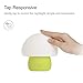 emoi Multicolor Rechargeable LED Baby Night Light, Silicone Cute Mushroom Night Lamp, Romantic Dim Mood Light with Tap Control (H0022G)
