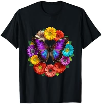 Amazon.com: Butterfly T-Shirt Flying Butterfly Wings Shirt T-Shirt