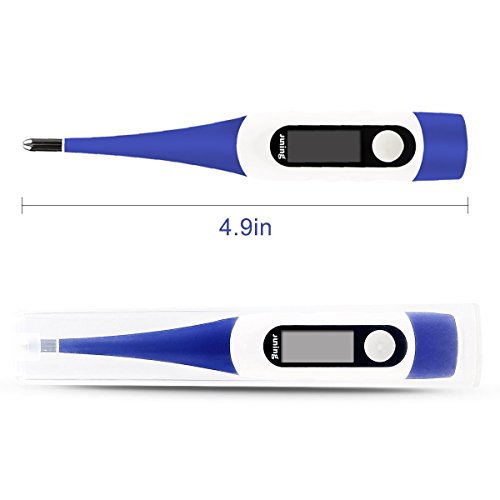 JUNING Digital Medical Thermometer Oral Rectal Temperature 30 Seconds Fast Reading and Accurate Rectal Thermometer for Children and Adults with Fever Indicator - Thumbnail 3