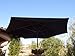 Formosa Covers 9ft Umbrella Replacement Canopy 6 Ribs in Black (Canopy Only)