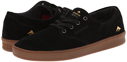 Emerica Men's The Romero Laced Skateboarding Shoe,Black/Gum,9.5 M US