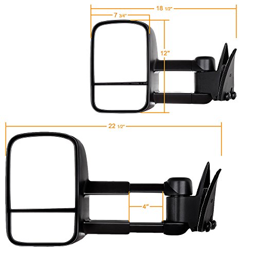 SCITOO Towing Mirrors, fit Chevy GMC Exterior Accessories Mirrors fit