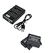 GreatCool Dual Battery LCD Charger +2 x Rechargeable Battery Accessories Kit for GoPro Hero 5 for GoPro Hero 6