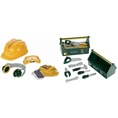 Theo Klein - BOSCH 8537 - Accessories Set, 4 pieces, Spielzeug & Klein 8573 - Bosch Work-Box