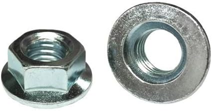 (200) M6-1.0 Hex Flange Nuts Class 10 Zinc