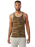 Alternative Men's Printed Double Ringer Tank
