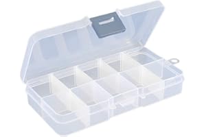 10 Slots Plastic Storage Box Jewellery Beads Screw Organizer Container Professional Design
