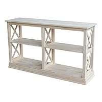 International Concepts Hampton Sofa Server Table with Shelves