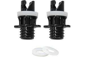 Tuomico Sup Electric Pump Halkey-Roberts (HR) Valve Adapters, Paddle Board Pump Nozzle Replacements with 3 Gaskets for Perfect Connection(2PCS)