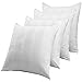 Queen 4 Pack Pillow Protectors Queen 20x30 Cotton Sateen Blend Style 450 Thread Count Lab Tested Tight Weave Premium Non Noisy Zip