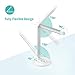 TaoTronics LED Desk Lamp Fast Wireless Charger, 7.5W for iPhone X, Plus, 10W for Galaxy, S9+, S8, S7 & Note 8 and All Qi-Enabled Devices, 5 Lighting Modes, USB Port (Upgraded Version), White