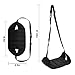 CarBoss Foot Rest Flight Airplane Travel Accessories Portable Carry-on Home Foot Sling Office Footrest Adjustable Foot Hammock with Pouch Bag, Black