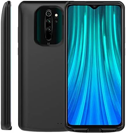 TOTOOSE Battery Case for Xiaomi Redmi Note 8 Pro 6500mAh Battery, Portable Power Bank Protective Cover Rechargeable Extended Battery Charger Case Battery Charging Protective Shell (Black)