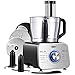 Food Processor 12-Cup, Multi-Function Food Processor 6 Main Functions with Chopper Blade, Dough Blade, Shredder, Slicing Attachments, 3 Speed 600W Powerful Processor, Silver