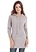 VESSOS Women's Hooded Pullover Long Sleeve Raglan Tunic Sweatshirt Hoodie