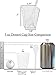 ImpiriLux 5 oz Dessert Cups with Spoons | Pack of 50 Tall Square Plastic Dessert Cups + 50 Spoons (50)