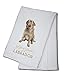 Yellow Labrador Retriever - Life is Better (100% Cotton Kitchen Towel)