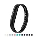 LEEFOX Compatible with Flex 2 band, Adjustable Replacement for Flex 2 Accessory Silicon Wristband w/ Fastener Clasp Fitness Strap for Original Flex 2, Black, Small(Psalm 23-3)