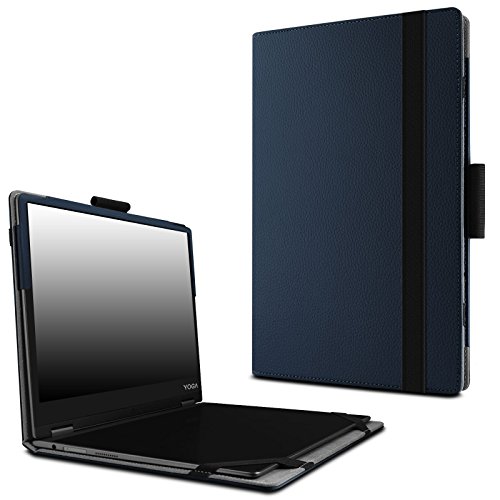 Infiland Lenovo Yoga A12 Case, Folio Premium PU Leather Stand Cover For Lenovo Yoga A12 HD 12.2