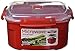 Sistema Microwave Collection Steamer, Medium, 83.5 oz./2.4 L, Red