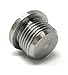 Oxygen Sensor Plug Stainless Steel M18 x 1.5 Metric Threading with Copper Washer