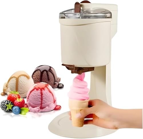 Mini Ice Cream Maker Machine, Automatic Soft Serve Frozen Yogurt and Slushie Maker for Home Kitchen, (MULTIPLE COLORS)