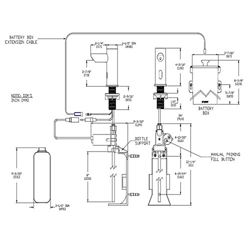 ASI 03911A Counter Top Mounted Automatic, Battery Operated, Soap Dispenser Randolph Chamber