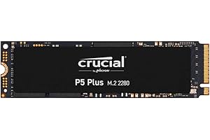 Crucial P5 Plus 500GB PCIe Gen4 3D NAND NVMe M.2 Gaming SSD, up to 6600MB/s - CT500P5PSSD8, Solid State Drive
