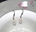 Women Vintage 925 Sterling Silver 8-9mm White Freshwater Pearl Dangle Earrings by Joyfulshine