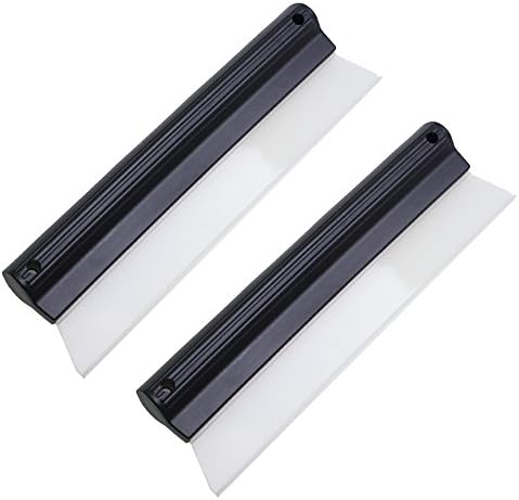 Tofern Shower Cleaner Squeegee Non-Scratch Water Wiper Blade Car And Home Use, 2 Per Package