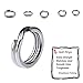 Shaddock Fishing 150pack/box Double Split Rings High Strength Heavy Duty Stainless Steel Fishing Split Ring Kit Fishing Lures Tackle Set-20lb to 80lb Test