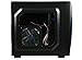 DIYPC Zondda-B Black USB 3.0 ATX Mid Tower Gaming Computer Case with 3 x Blue Fans (1 x 140mm LED Fan x side, 1x120mm LED Fan x front, 1 x 120mm fan x rear)