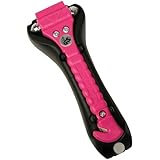 LifeHammer Brand Safety Hammer, the Original Emergency Escape and Rescue Tool with Sea Belt Cutter, Made in the Netherlands, Pink