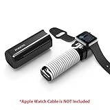 ROMOSS Apple Watch Charger, 3250mAh Portable Charger for All Apple Watch Series, Dual Port 2A Output for iPhone X/8 Plus/8/7Plus/7/6 Plus/6S and more USB devices-Black (Apple Watch Cable Not Included)