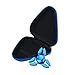 Creazy Gift For Fidget Hand Spinner Triangle Finger Toy Focus ADHD Autism Bag Box Case (Blue)